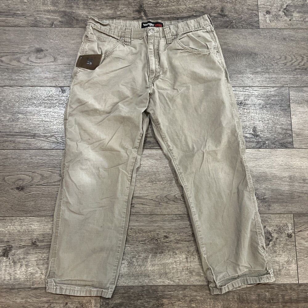 Wrangler Riggs Wear Pants Brown Tan - Men’s 36 X 30